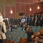 Ünnepség a Békés Vármegyei Kereskedelmi- és Iparkamaránál.