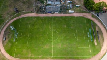 A Szarvasi FC 1905 pályája 2023. július 29-én.