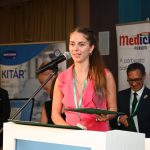 Gyekiczki Fanni a díjátadón.