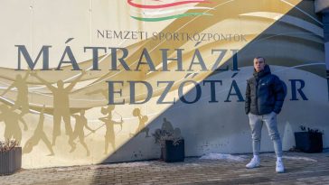 Nagy Máté a Nemzeti Sportközpontok Mátraházi Edzőtáborában készül a korosztályos válogatottal az Európa-bajnokságra.