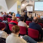 Csermely Ildikó a Békés Vármegyei Kereskedelmi és Iparkamaránál tartott előadása során.