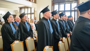 Diplomaosztó a Magyar Agrár és Élettudományi Egyetem Szent István Kampuszának Szarvasi Képzési Helyén február 16-án pénteken délelőtt.
