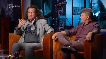 Szentmártoni Imre és Korbely István a Duna Televízió képernyőjén.