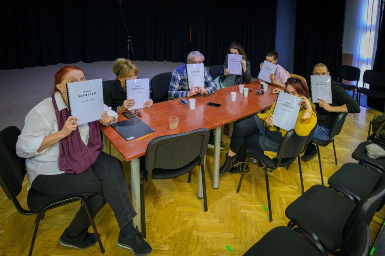 A Szerelem című darab olvasópróbáján 2024. március 20-án.