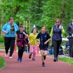 Futók az Erzsébet-ligetben 2024. április 27-én.