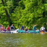 A 25 kilométeres táv rajtja az Országos Vízitúra Bajnokság 2024-es szarvasi nyitófordulójában május 4-én.