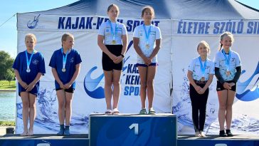 MK2 női gyermek U10 5 kilométeren bronzérmes Szilágyi Dorka és Pákozdi Anna Petra.