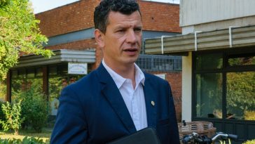 Dr. Lesfalvi Balázs sajtótájékoztatót tart 2024. június 14-én.
