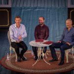 Boronyák Gergely, Ragány Misa és Timkó János a Szarvasi Vízi Színházban 2024. július 15-én.