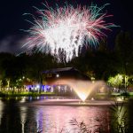 Tűzijáték a Várkert fölött 2024. augusztus 20-án.