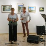 Terhesné Szekera Ilona és Korbely István a megnyitón.