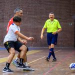 Az Utánpótlás FC az első félidőben még pariban volt a Gólgyártókkal.