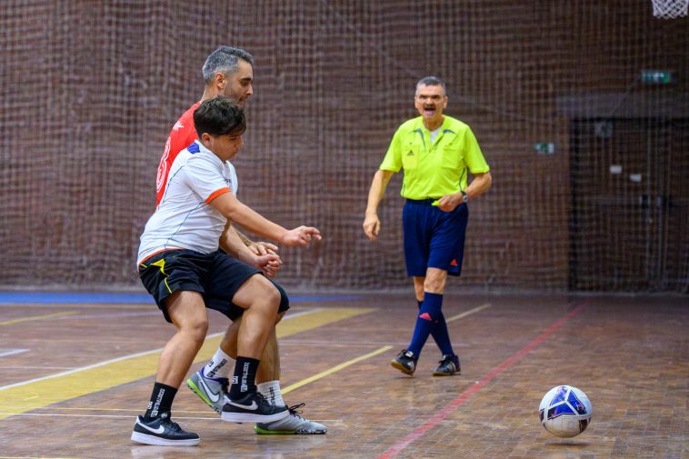 Az Utánpótlás FC az első félidőben még pariban volt a Gólgyártókkal.