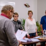 Gilanné Radványi Rózsa leteszi az alpolgármesteri esküt.