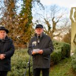 Szenes János és Demeter László az Evenagélikus Ótemetőben tartott doni megemlékezésen 2025. január 11-én.