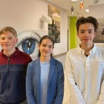 Kondacs György József 8., Stafira Liza 7.a és Hodálik Balázs Bence 7.a osztályos tanuló.