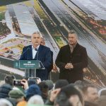 Orbán Viktor beszédet monda az M44 gyorsforgalmi út az M5 autópálya és Szentkirály közötti szakaszának átadóján.