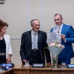 A város nevében dr. Kovács Bélának és feleségének köszönte meg 55 éves szolgálatát Hodálik Pál polgármester.