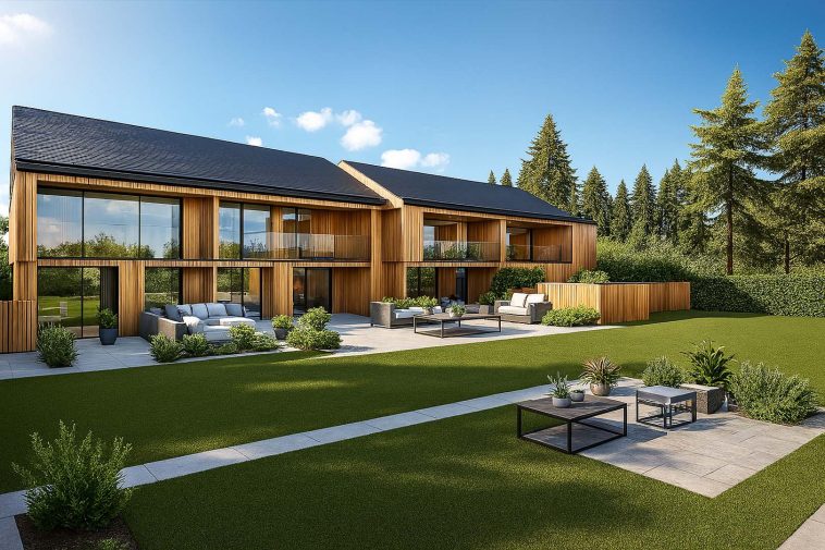 A tervezett lakások látványterve.