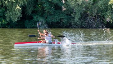 Kiri Zénó befutója a K1 500 előfutamában.