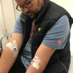 Maczik Attila a kezelések során.