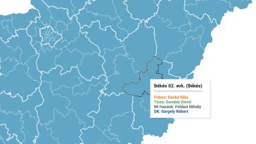 Az illusztráció a Telex választási térképének részlete.