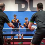 Posgay Brúnó és Botos Marcell párosa a ceglédberceli listavezetők elleni összecsapáson 2026. január 30-án.