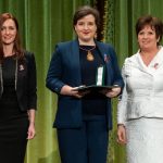 Kiss-Hegyi Anita kulturális kapcsolatokért felelős államtitkár, Csasztvan Zsuzsanna és Závogyán Magdolna kultúráért felelős államtitkár.