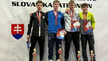 Karate sikerek Pozsonyban: Bagi Ádám a dobogó második fokán a Szlovák Grand Prix-n