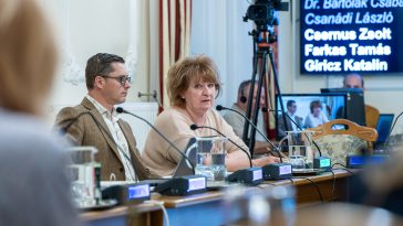 Jambrik Ramola pénzügyi osztályvezető a 2026. március 26-i testületi ülésen.