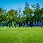 A szurkolók köszöntése a Csabacsűdi GYLSE–Békésszentandrási HMSE mérkőzés előtt.