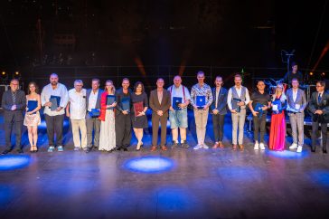 A Szarvasi Vízi Színház XVI. évadának díjazottjai.