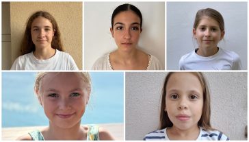 Felül Patay Sára (U18), Ardai Virág (U18), Molitorisz Lilla (U14), alul Tóth Luca (U14) és Köteles Gréta (U14).