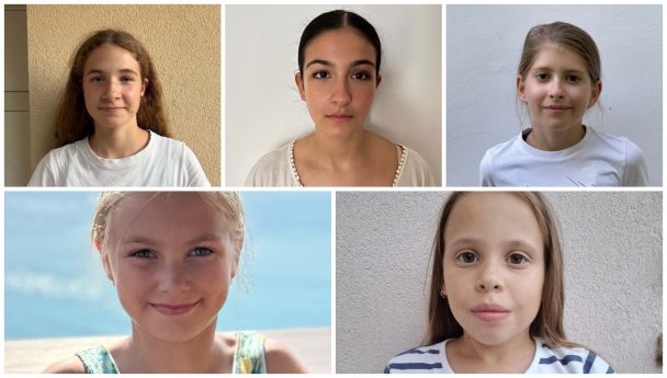 Felül Patay Sára (U18), Ardai Virág (U18), Molitorisz Lilla (U14), alul Tóth Luca (U14) és Köteles Gréta (U14).